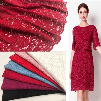 

1 yard France eyelashes lace fabric Wedding dress pajamas comfortable lace fabric wide 150cm