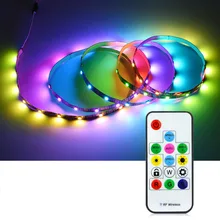 30 светодиодный s/M RGB индивидуально Адресуемая светодиодная подсветка под шкаф 2811 IC кухонный шкаф умный светодиодный пиксельный светильник для ТВ Диодная лента