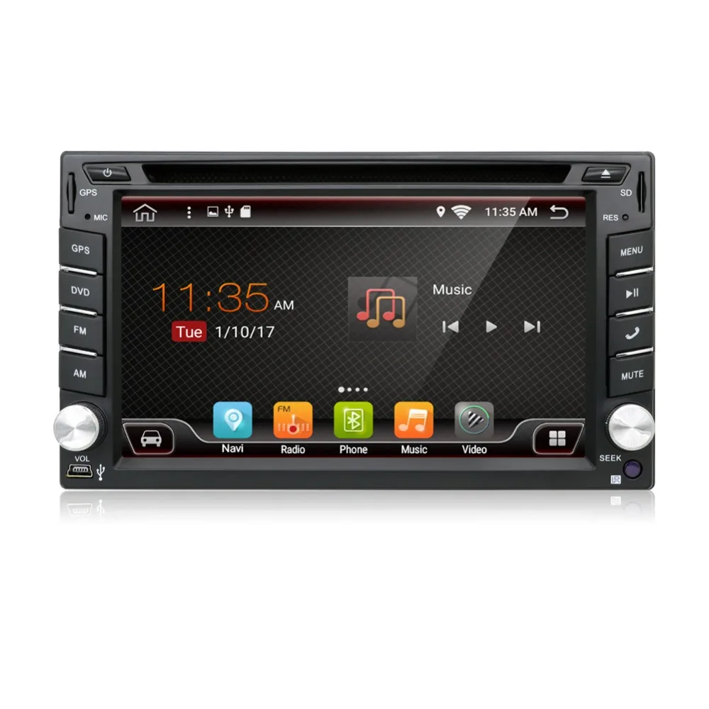 Android 7,1 Автомагнитола 6,2 дюймов 2din DVD gps навигация Bluetooth USB 2 din универсальный для Nissan VW Toyota peugeot плеер