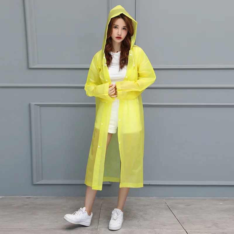 

Raincoat Portable Rain Cape Poncho With Hat Hood For Coat Women Outdoor Travel