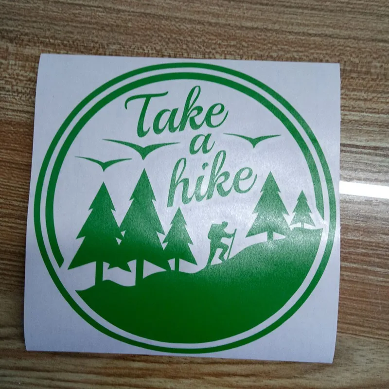 15*15 см Take A Hike Car Sticker s и наклейки для автомобиля Caravan Camper Van Laptop Camping Adventure Виниловая