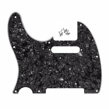 

3Ply 8 Holes Left Handed TELE Electric Guitar Pickguard Left Pickguard for Telecaster Style Guitar Replacement (9 color options)