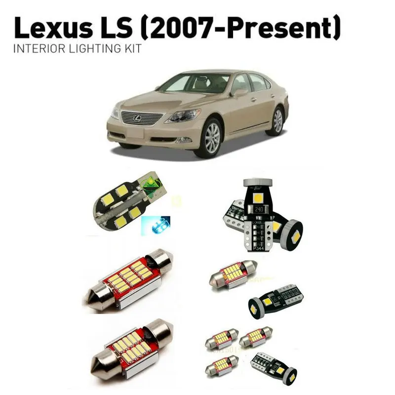 Светодиодные внутренние фары для Lexus Ls 2007 + 22pc светодиодные автомобилей комплект
