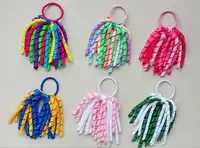 100ピース5「a-·コーカーポニーストリーマカラフルミックスカラーkorker弓髪ネクタイ髪bobbles髪アクセサリーhairwear pd002