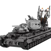 Новинка 06006, креативная военная модель kv-2, танк, ракета, грузовик, строительные блоки, развивающие кирпичи, детские игрушки сделай сам, мечта