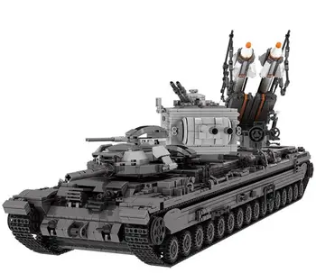 

06006 New Creative Military kv - 2 Tank Missile Truck Model Building Blocks Educational Bricks For Children DIY Toys Dream