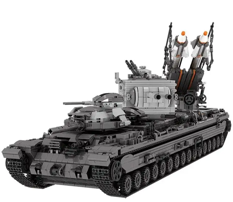Новинка 06006 креативная военная модель грузовика с ракеткой kv 2 строительные блоки