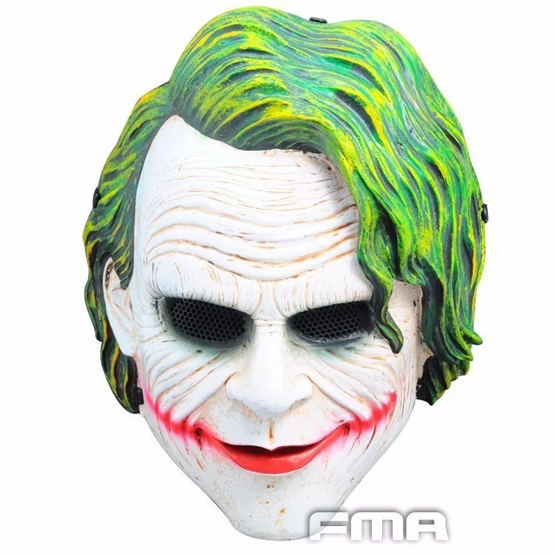 FMA стальная проволочная маска клоуна Tb648 страйкбол сетка Бэтмен Джокер для лица
