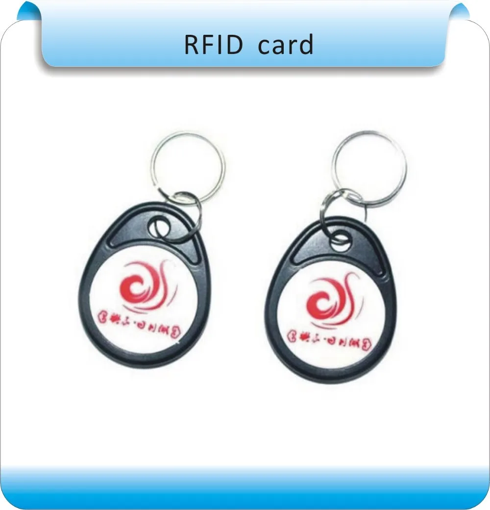 Бесплатная доставка 50 шт. черный & белый EM 125 КГЦ RFID метки/ABS ключ RFID карты контроля доступа