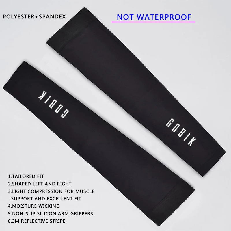 

Mangote Cycling jersey Pro team Waterproof Arm Warmers Bicycle mtb bike Oversleeve Protection black Cycling Arm Warmers Runchita