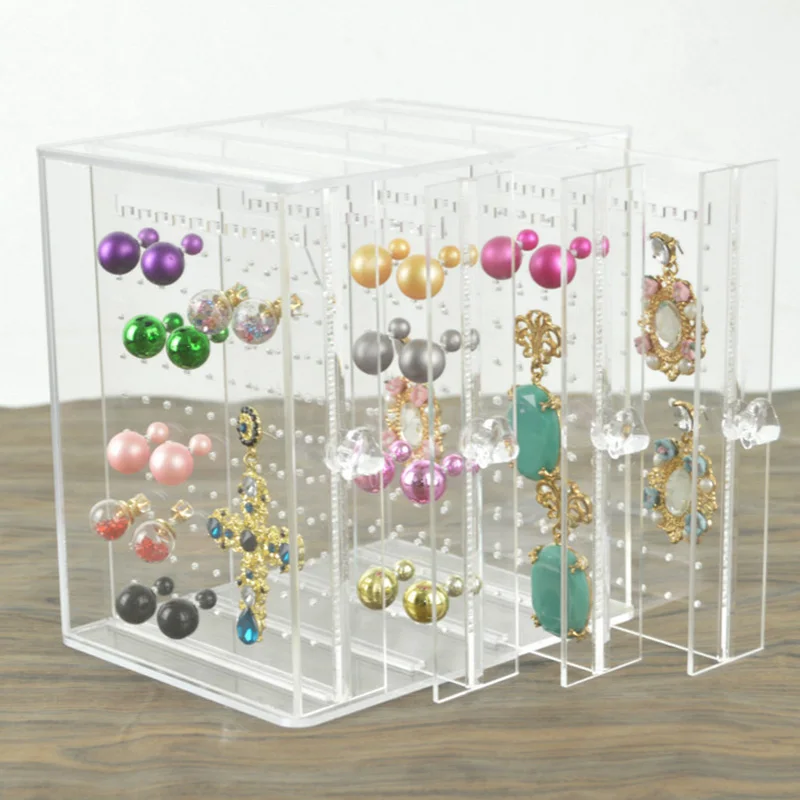 New Arrival Acrylic Drawer Design Jewelry Box High Quality Earring Jewelry Storage Organizer Pendant Locket Jewellery Stand Case Jewelry Packaging