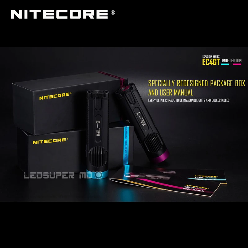 

Factory Price Explorer Series Nitecore EC4GT LIMITED EDITION LED Handheld Searchlight Flashlight with 475 M Far Throw