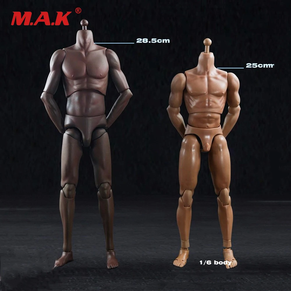 

1/6 Male Sports Body Figure Suntan/Skin Color Super Flexible Male Mascular Action Figures Collection Toys