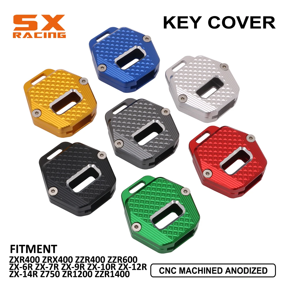 

Motorcycle CNC Decoration Key Cover Gurad For KAWASAKI ZXR400 ZRX400 ZZR400 ZZR600 ZX6R ZX7R ZX9R ZX10R ZX12R ZX14R Z750 ZR1200