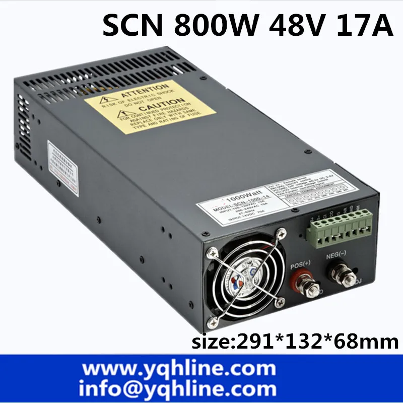 SCN 800W 48V 17a switching power supply input 110v or 230VAC single output for cnc, cctv led light , industry (SCN-800-48) SCN 800W 48V 17a switching power supply input 110v or 230VAC single output for cnc, cctv led light , industry (SCN-800-48)