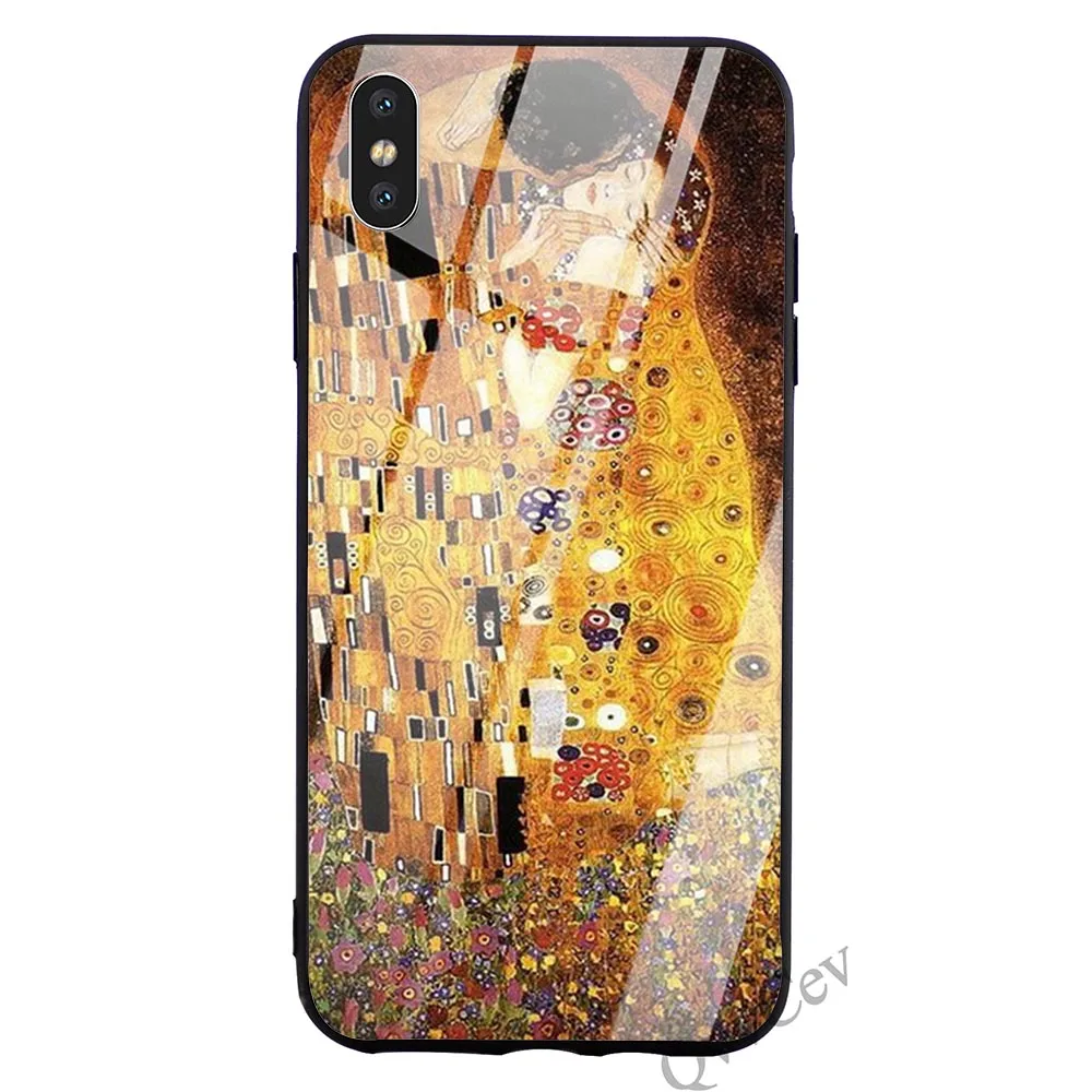 Противоударный чехол Kiss by Gustav Klimt чехол из закаленного стекла для телефона для iPhone Xs Max 11 pro чехол X 6 6S XR 8 Plus 7 5S 5 SE