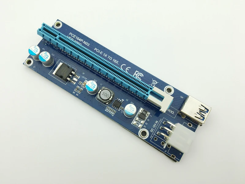 Новинка Райзер USB 3 0 Mini PCI E к PCIe Express 1x 16x райзерная карта Raiser SATA 6Pin Power для BTC Antminer