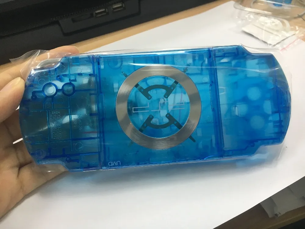 Чехол для игровой консоли прозрачный синий PSP 3000 1000 2000 3000|Чехлы| |