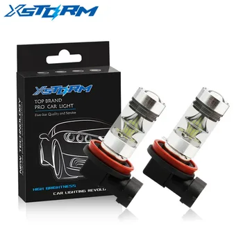 

2Pcs H8 H11 High Bright LED Bulbs Fog Lights SMD Driving Tail Lamp Car Light Source parking 1250LM 12V - 24V Auto 6000K White