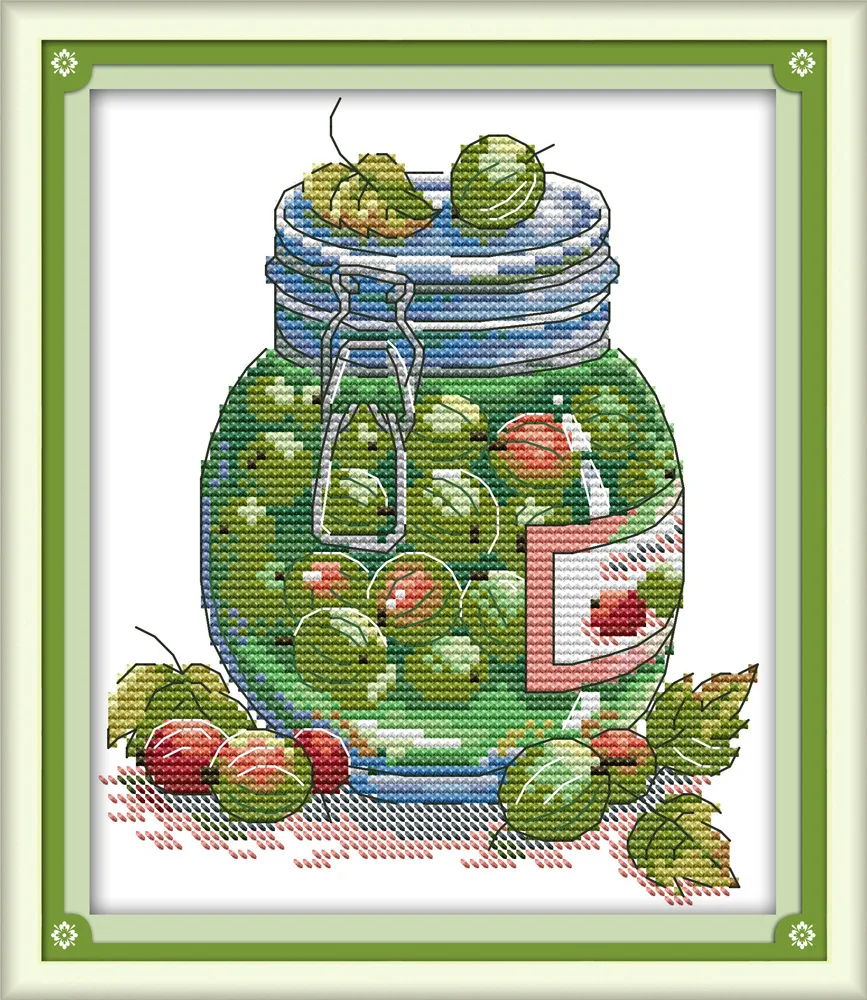 Набор для вышивки крестиком Joy Sunday Juicy Gooseberry DMC | Дом и сад