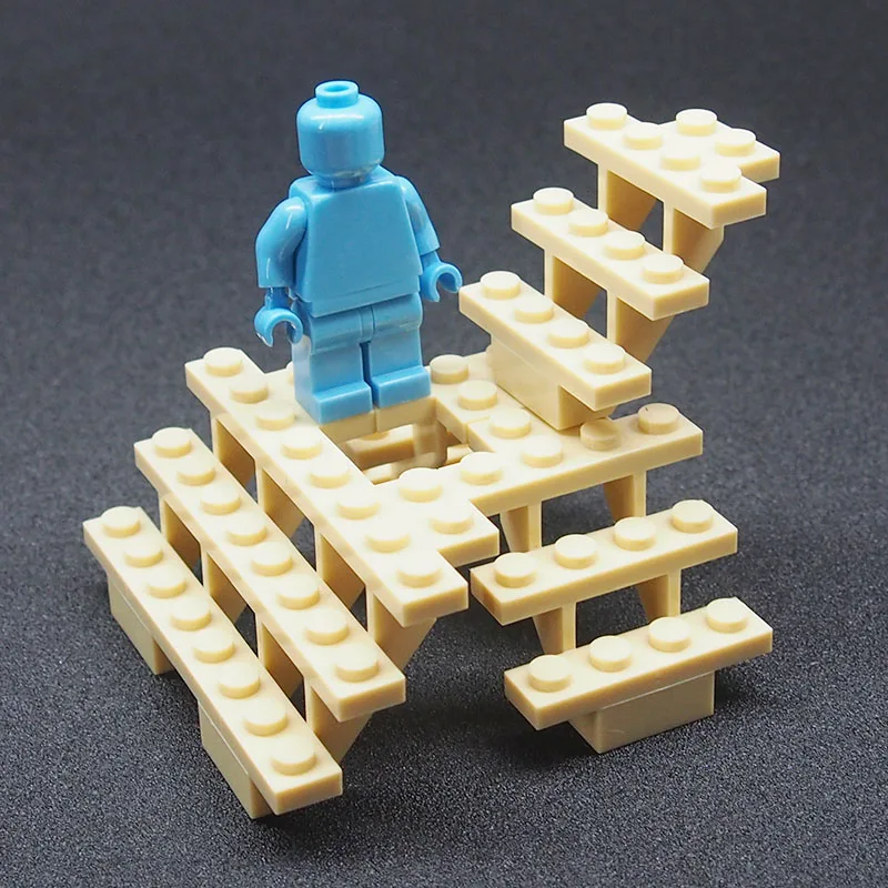 

Mini MOC City Building Blocks Kids stairs DIY Blocks Baseplate Small Bricks Base Figures Compatible lepines toys for children