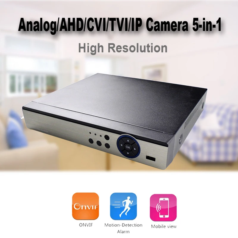 4CH AHD DVR 5MP 4MP 1080N 720P видео видеонаблюдение безопасности CCTV HD рекордер Гибридный рекордер для IPC аналоговый AHD CVI TVI CVBS