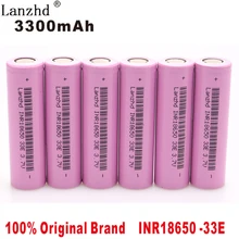 6PCS 100% original 18650 Rechargeable battery 3300mah 3.7v lithium 18650VTC7 33E Batteries for flashlight battery INR18650