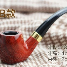 Новинка, трубка для курения табака, прочная Классическая сигарная трубка с резиновым кольцом, переносная резиновая трубка,, подарок LH0109