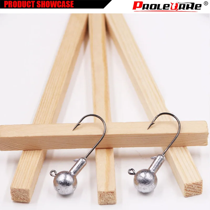 5pcs/lot Exposed Lead Jig Head 3.5g 5g 7g 10g 14g Barbed Hook Soft Lure Jigging Worm Shad Hook Fishing Hooks Accessories