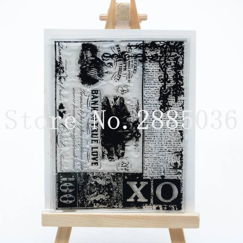 CS1122 7.5x10cm new Scrapbook DIY Photo Album Account Transparent Silicone Rubber Clear Stamps XO | Канцтовары для офиса и