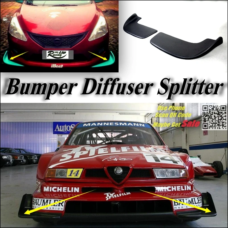 

Car Splitter Diffuser Bumper Canard Lip For Alfa Romeo 33 Stradale Tuning Body Kit / Car Front Deflector Fin Chin Decline Body