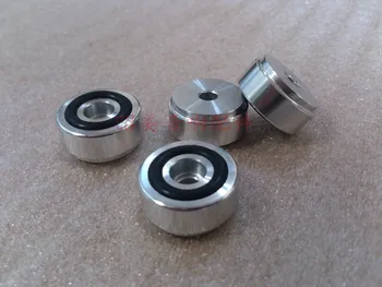 

silver black Diameter 20mm high 10mm All-aluminum audio amplifier feet Shock absorber cushion