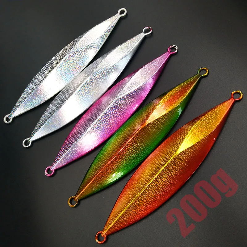 Lunker slow Jig 200g metal pitch jigging tuna lures hard bait fishing