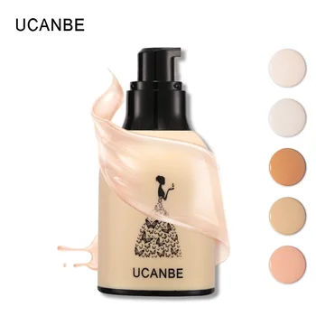 

Ucanbe moisturizing liquid foundation cream 30ml Milk Bottle waterproof long lasting full coverage Whitening concealer AU005