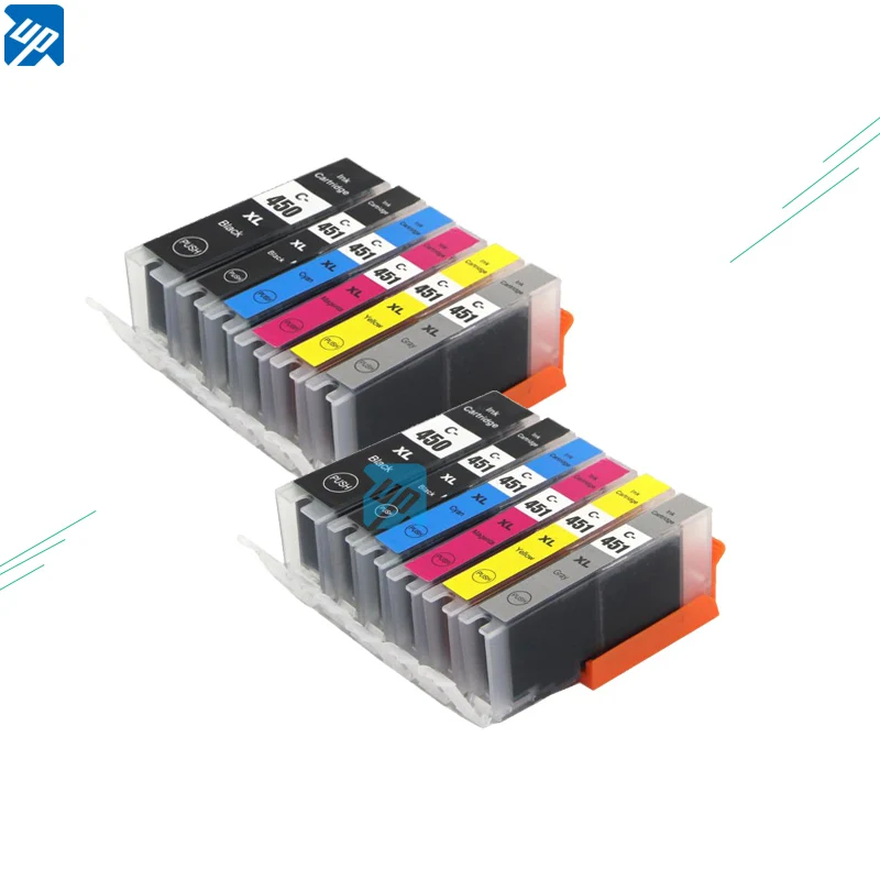 Compatible ink Cartridge PGI-450 CLI-451 BK C M Y GY for Canon PIXMA MG6340 MG7140 iP8740 MG7540 MG5540 IP7240 printer Ink toner cartridge Ink Cartridges