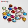 50Pcs Rose Gold Color Plastic Drill Heart Charm Pendants For Jewelry Making Bracelet necklace Charm Findings ► Photo 2/6