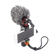Universal Cardiod Shotgun microphone and Phone Handle Stabilizer Grip For Smartphone Video Film Maker ,Youtube Video Recording