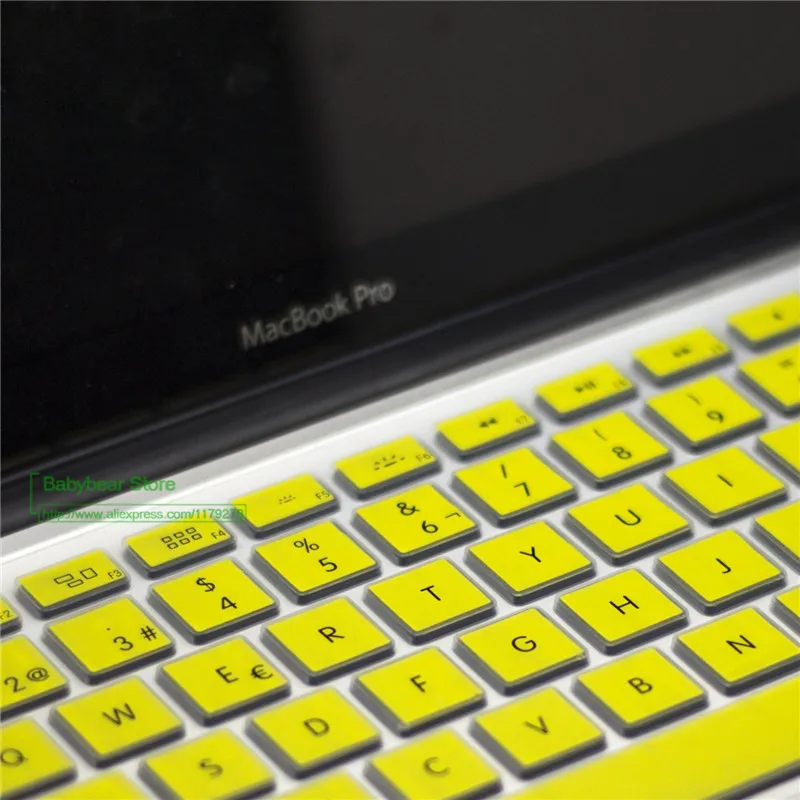 Новинка Силиконовая испанская клавиатура чехол для Macbook Air Pro 13 15 17 протектор для Mac book клавиатура испанская Испания ЕС