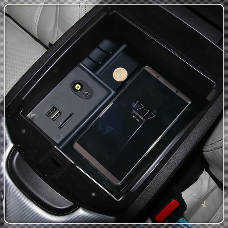 Для Infiniti Q60 центральный автомобильный подлокотник для хранения коробка перчатка Чехол держатель лоток черный автомобиль Стайлинг Аксессуары левый руль