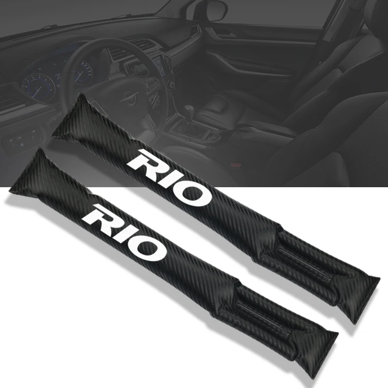 Углеродное волокно герметичные защитные сиденья зазор автомобильный чехол накладка для KIA Rio K2 K3 K4 K5 KX3 KX5 QL Cerato Soul Forte Sportage