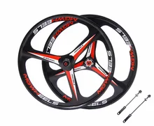 MTB 3 spokes wheels 26″ mountain bike wheels Cassette 7/8/9/10 Speeds magnesium alloy Mountain Bicycle Wheel parts bike rims