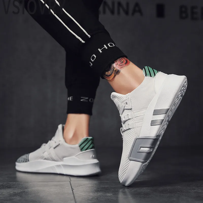 

VSIOVRY 2019 New Spring Autumn Men Shoes Luxury Brand Men's Casual Shoes Fly Weave Breathable Sneakers Comfortable Men Krasovki