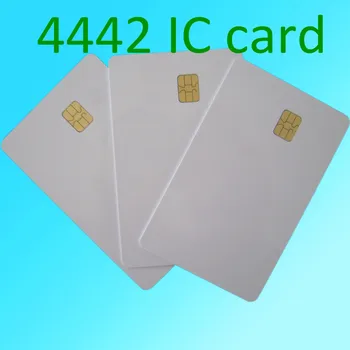 

Plain White PVC Plastic SLE4442 Contact CHIP Cards