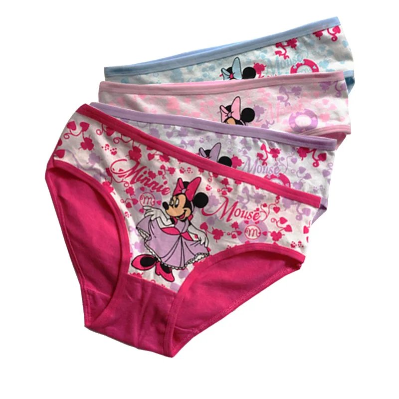Skup 4 sztuk partia moda majtki dziecięce majtki dziewczęce kobiece dziecko bielizna piękne majtki kreskówki dla dzieci odzież bielizna dla dziewczynek