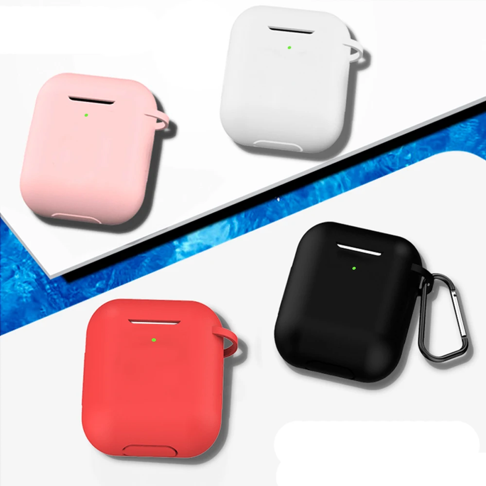 Роскошный чехол для Apple Airpods 2 силиконовый чехол для Airpods 2 Air pods 2 для Airpods2 противоударный чехол для наушников s чехол с крючком