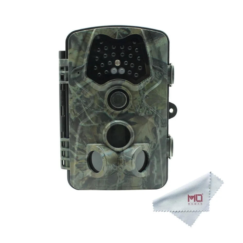 

Moman Game Hunting Trail Camera 1080P 12MP with 120 Degree Detection, 66ft Night Vision Infrared Waterproof for Farm Security