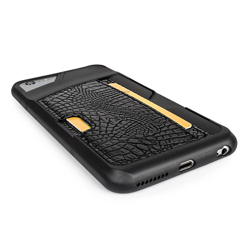Luxury Crocodile Skin PU Leather Phone case For iPhone 6 6s Plus 7 7Plus Wallet Leather Cover Case For iPhone 6 S 7 Plus Case -4