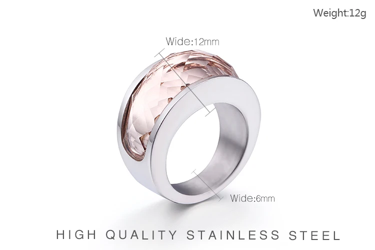 KALEN, свадебные вечерние кольца с кристаллами для женщин, ювелирные изделия, размер США#6~#9, золото/серебро, нержавеющая сталь, цветной камень, очаровательные кольца на палец