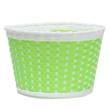 Children Bicycle basket Shopping basket Luggage carrier Handlebar basket Bike handle basket green Children Bicycle basket Shopping basket Luggage carrier Handlebar basket Bike handle basket green