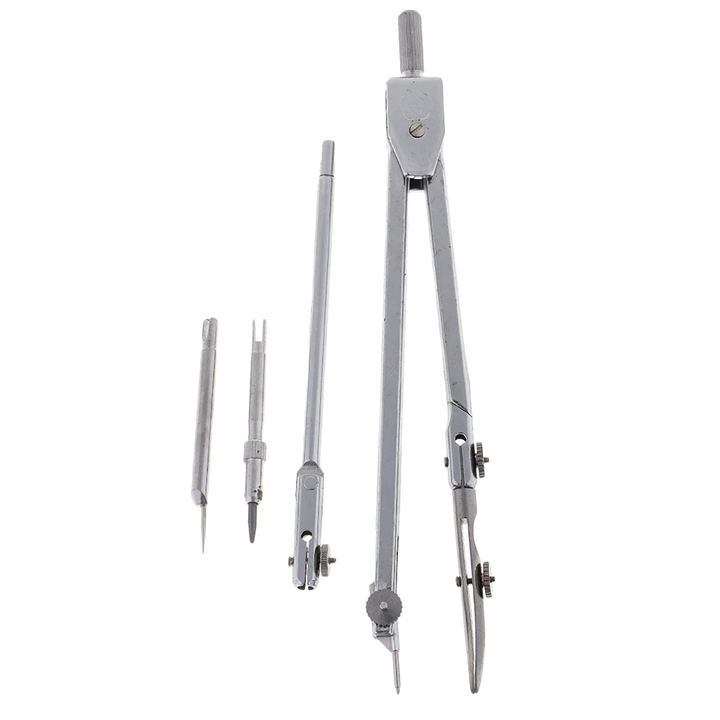 

4Pcs/Set Stainless Steel Drawing Compass Math Geometry Tools for Circles School Supplies for Student Stationery